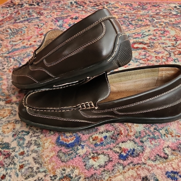 Nunn Bush Dark Brown Leather Slip-On Loafers - Picture 5 of 5